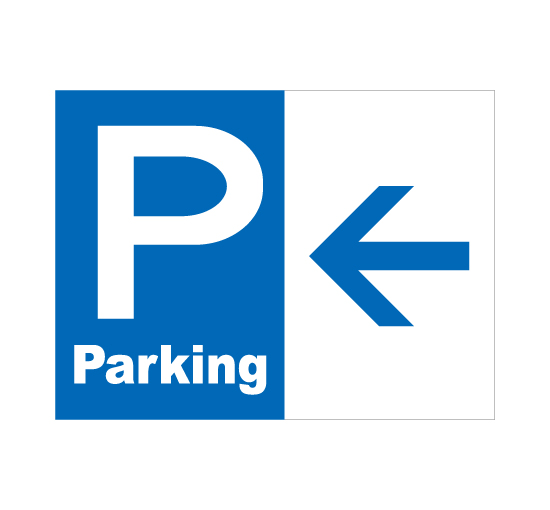 格安アルミパネル看板APSC-0012P Parking 左矢印パーキング駐車場案内板＠看板博覧会
