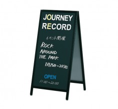 【AKW-149】黒板Aサイン両面タイプ  マグネット対応  自分だけのデザインに
